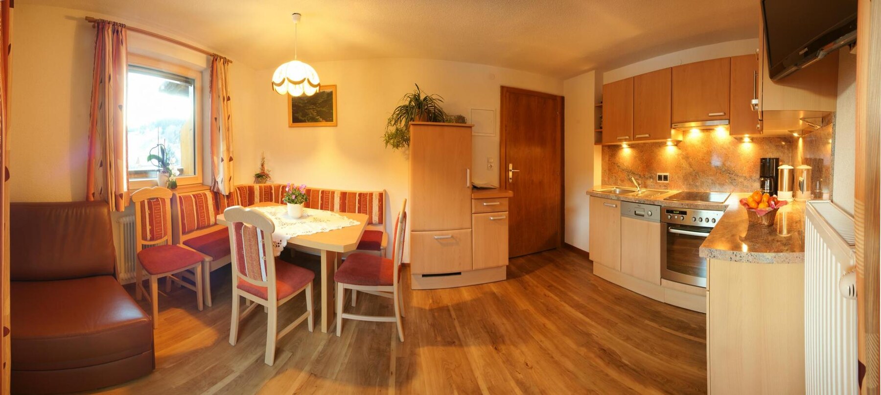 Wohnküche der Ferienwohnung Panoramablick